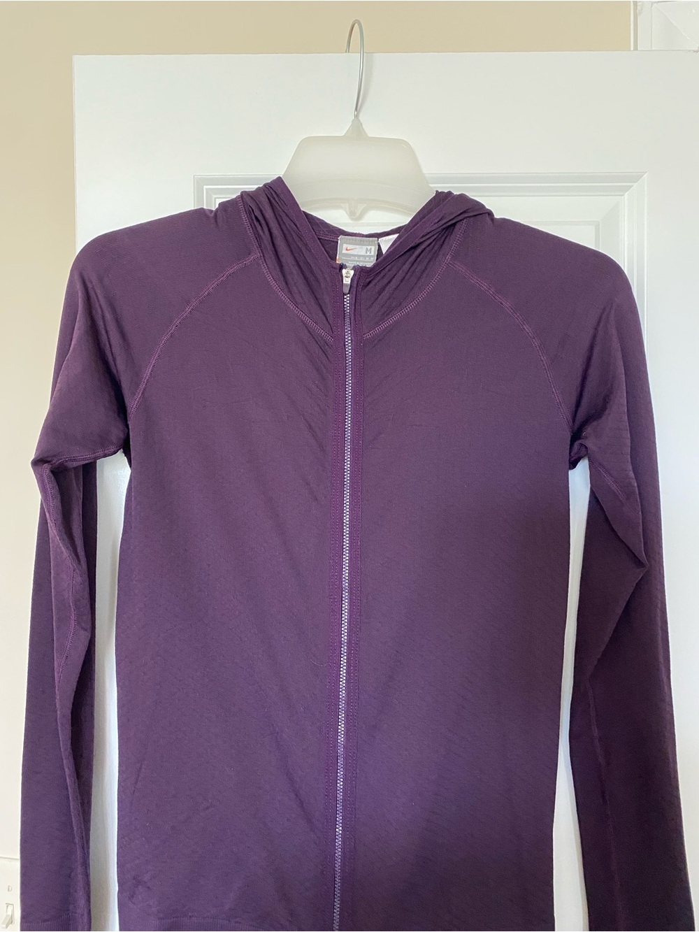Nike Purple Full-Zip Hooded Sweatshirt